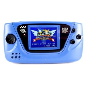 Sega Game Gear Console Fully Recapped TFT CleanScreen IPS Backlit LCD Mod Blue